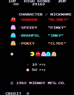 Pac-Man (Midway) screen shot title